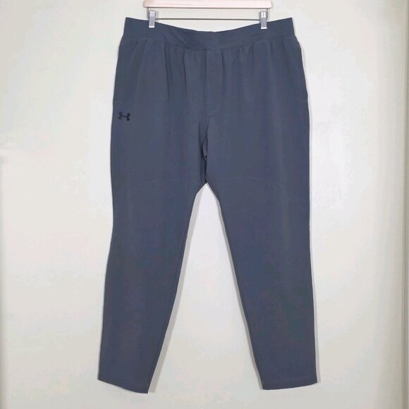 Under Armour Jogger Pants Mens XXL Gray Pockets Stretch Drawstrings Athleisure - Picture 15 of 16
